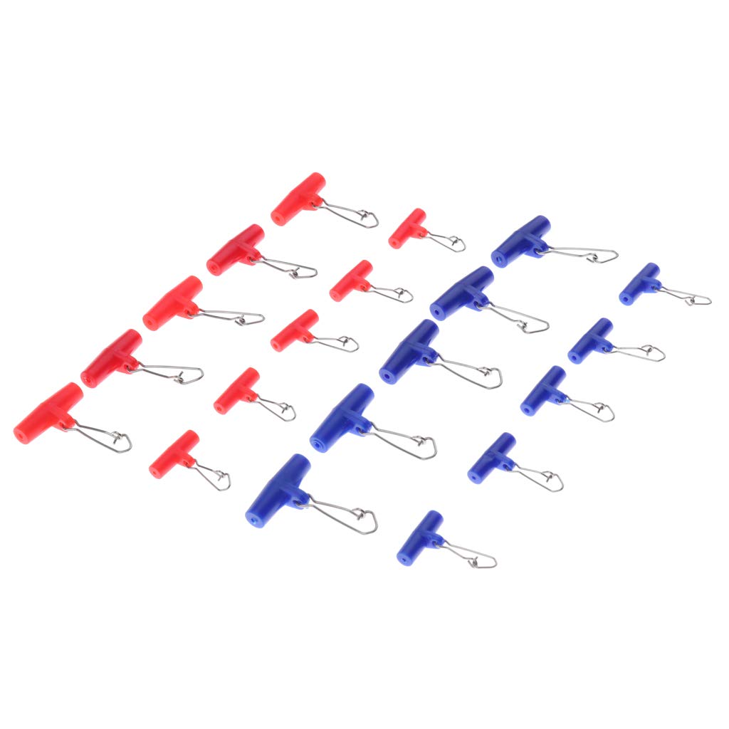 Segolike 20Pcs Fishing Line Sinker Slide with Stainless Steel Snap Sinker Slider Kit Fishing Connector-image-36