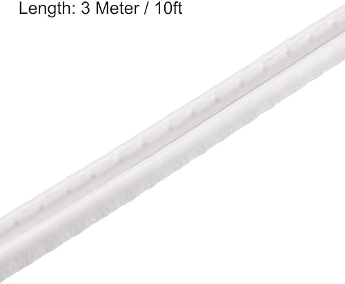 Miniatura 3 de uxcell Edge Trim U Seal Protector de borde de canal en U de plástico de PVC blanco se adapta a borde de 164 '' - 116 '' borde de 10 pies de longitud