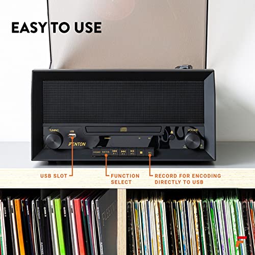 Fenton RP135WSET – Platine Vinyle Haut-parleurs en Bois, Platine Vinyle Bluetooth, Tourne Disque, Enregistrement MP3 Via… - Les Beatles, Paul McCartney, John Lennon, RIngo Starr, George Harrison Fenton RP135WSET - Platine Vinyle Haut-parleurs en Bois, Platine Vinyle Bluetooth, Tourne Disque, Enregistrement MP3 Via… – Image 7