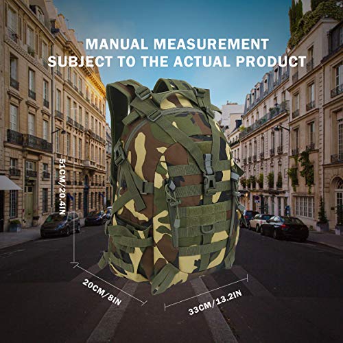 LOCAL LION Tactische rugzak voor heren, 35 l/45 l, militaire wandelrugzak, waterdicht, Molle trekkingrugzak voor… - Image 3