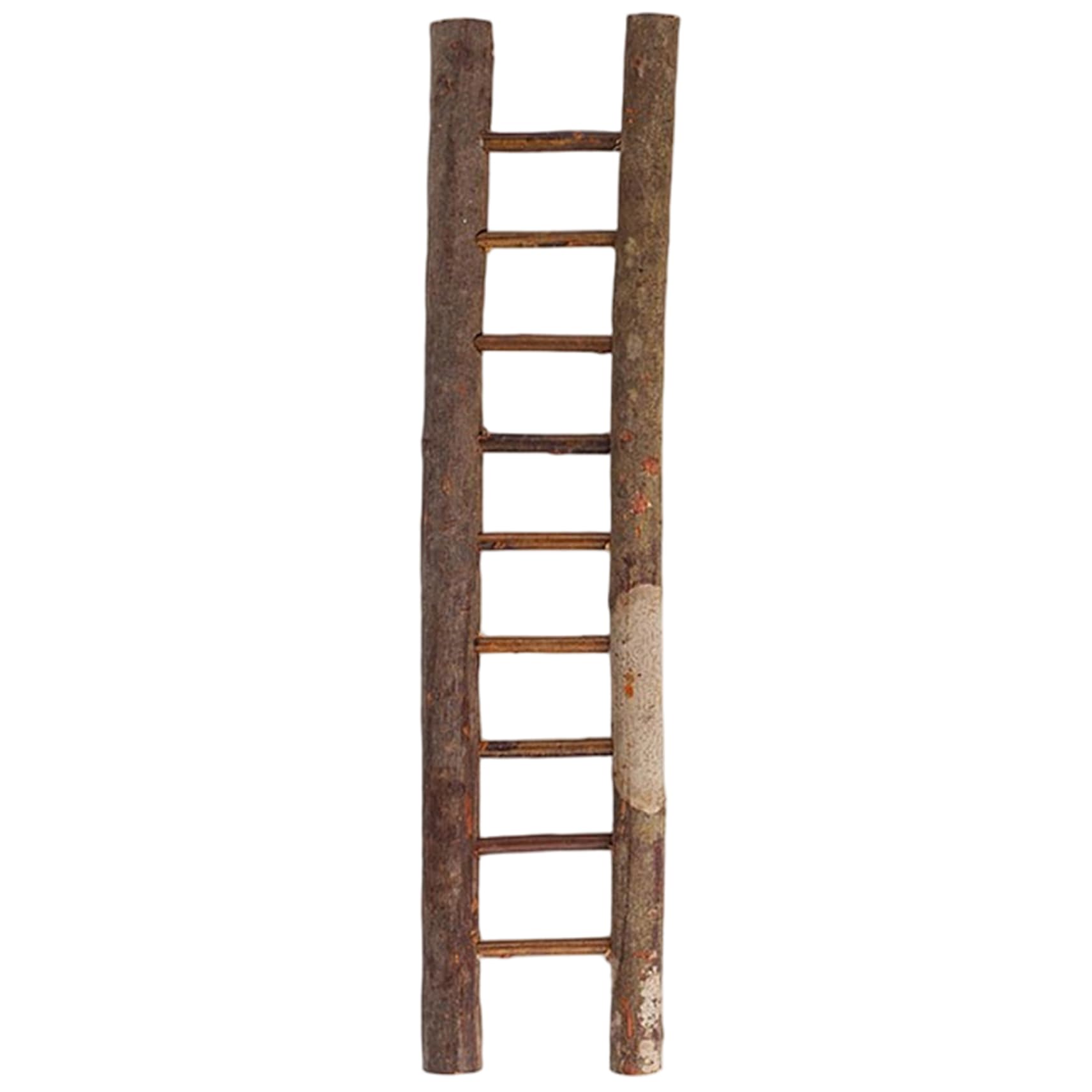 14x3.4 Inch Mini Wooden Ladder Fairy Garden Accessories Small Decorative Dollhouse Steps Ornament for Bar Shop Window Miniature Display