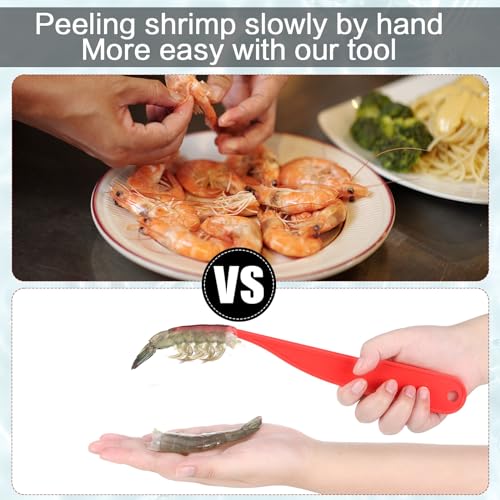 Gisafai 6 Pcs Plastic Shrimp Peeler