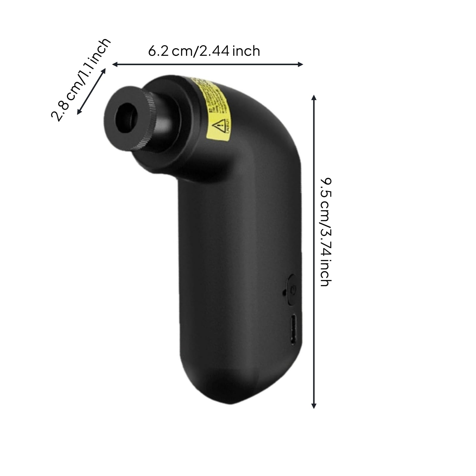 Amagogo Pompe à Air Vélo Mini Pompe Gonfleur Compresseur Compacte et Légère avec Moteur Intégré 100 Psi Tête Compatible Presta et Batterie 300 Mah USB C