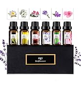 ap airpleasure Floral Essential Oil Set, Aroma Oil Set 10ml Aromatherapy Oils 6 Bottles Gift Kit,...