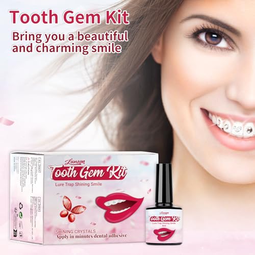 Image of LMDGDS Tooth Gems Kit for Teeth, Teeth Jewelry for Women Teeth Gems Kit DIY Tooth Gem for Men & Women