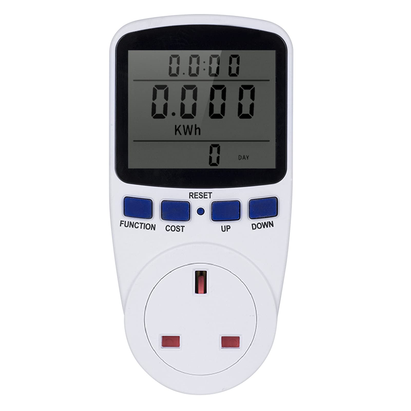 Simbae Electricity Usage Meter Lcd Display Electricity Usage Power Meter Socket Energy Watt Volt Amps Wattage Kwh Consumption Analyzer Monitor Outlet- Ac230v~250V