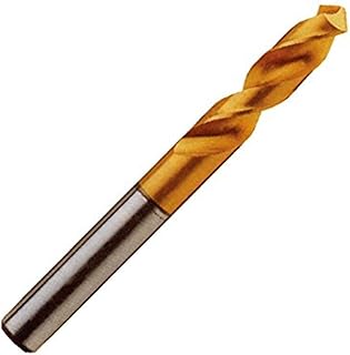 YG-1 D4107 High Speed Steel Stub Screw Machine Drill Bit, TiN Finish, Straight Shank, Slow Spiral, 135 Degree, 8.5mm Diameter x 79mm Length (Pack of 5)
