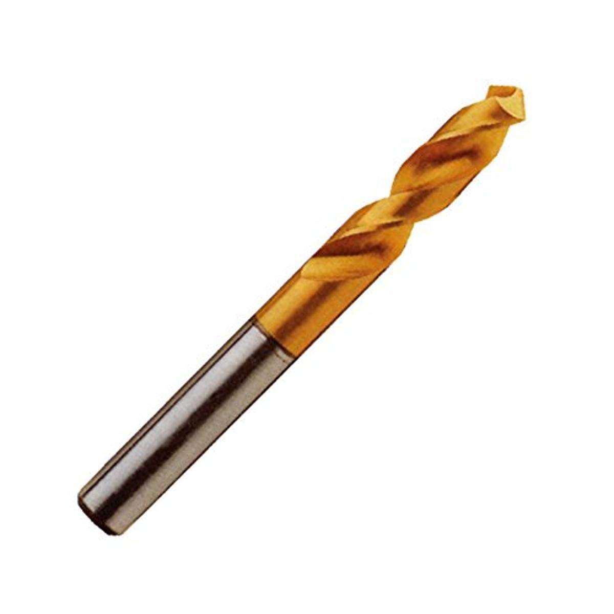 YG-1 D4107 High Speed Steel Stub Screw Machine Drill Bit, TiN Finish, Straight Shank, Slow Spiral, 135 Degree, 6.8mm Diameter x 74mm Length (Pack of 5)