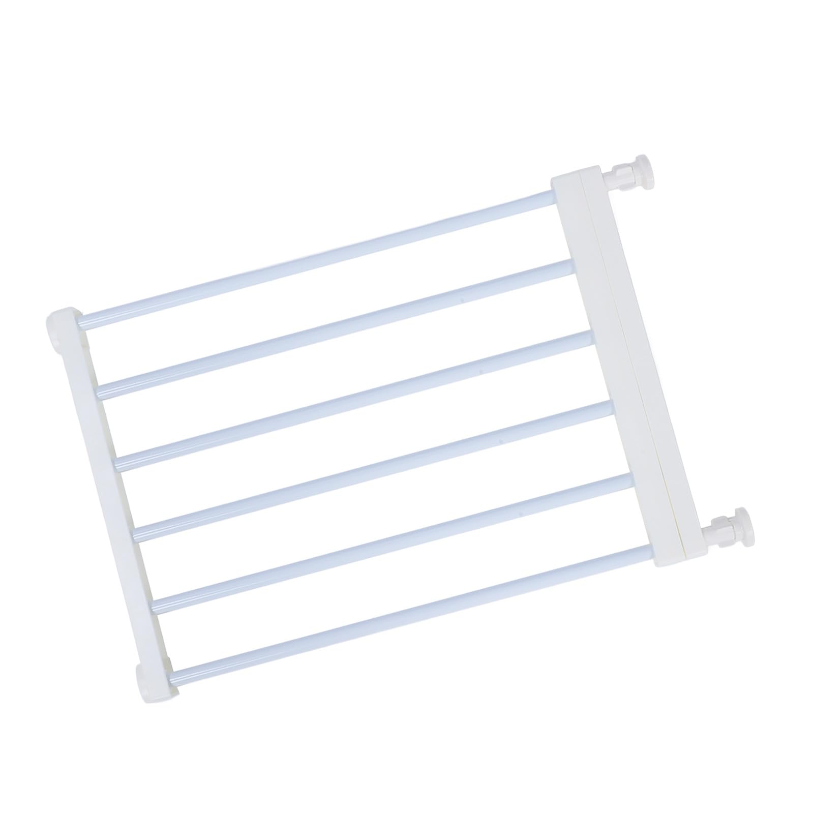 KKPLZZ Barrière pour Chien Courte, Barrière Basse Réglable et Extensible pour Petits Chiens, Installation Facile sans Perçage, Porte Intérieure, Blanc Moyen, Hauteur 36 cm