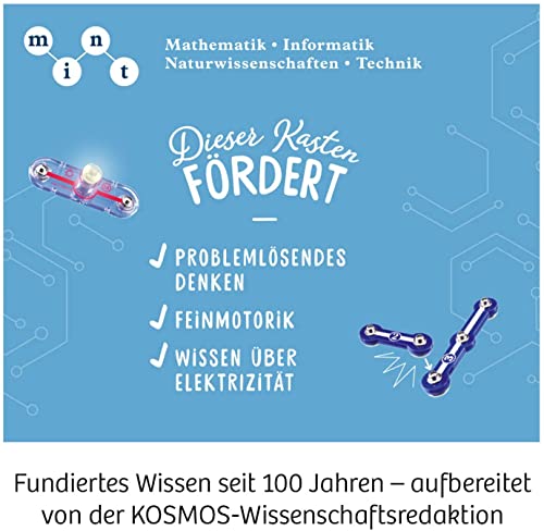 KOSMOS 620530 Easy Elektro - Light. Erste elektrische Stromkreise erstellen. Spielerisch die Elektrizität entdecken. Experimentierkasten zu Elektrotechnik für Kinder ab 8-12 Jahre