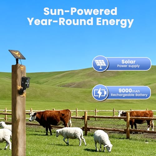 Image of Cellular Security Camera Wireless Outdoor, No WiFi Need, Battery & Solar Powered, Magnetic, Free Human Detection, Free 7-Day Cloud /SD, Night Vison, Siren, 2-Way, IP65 Talk, 2K