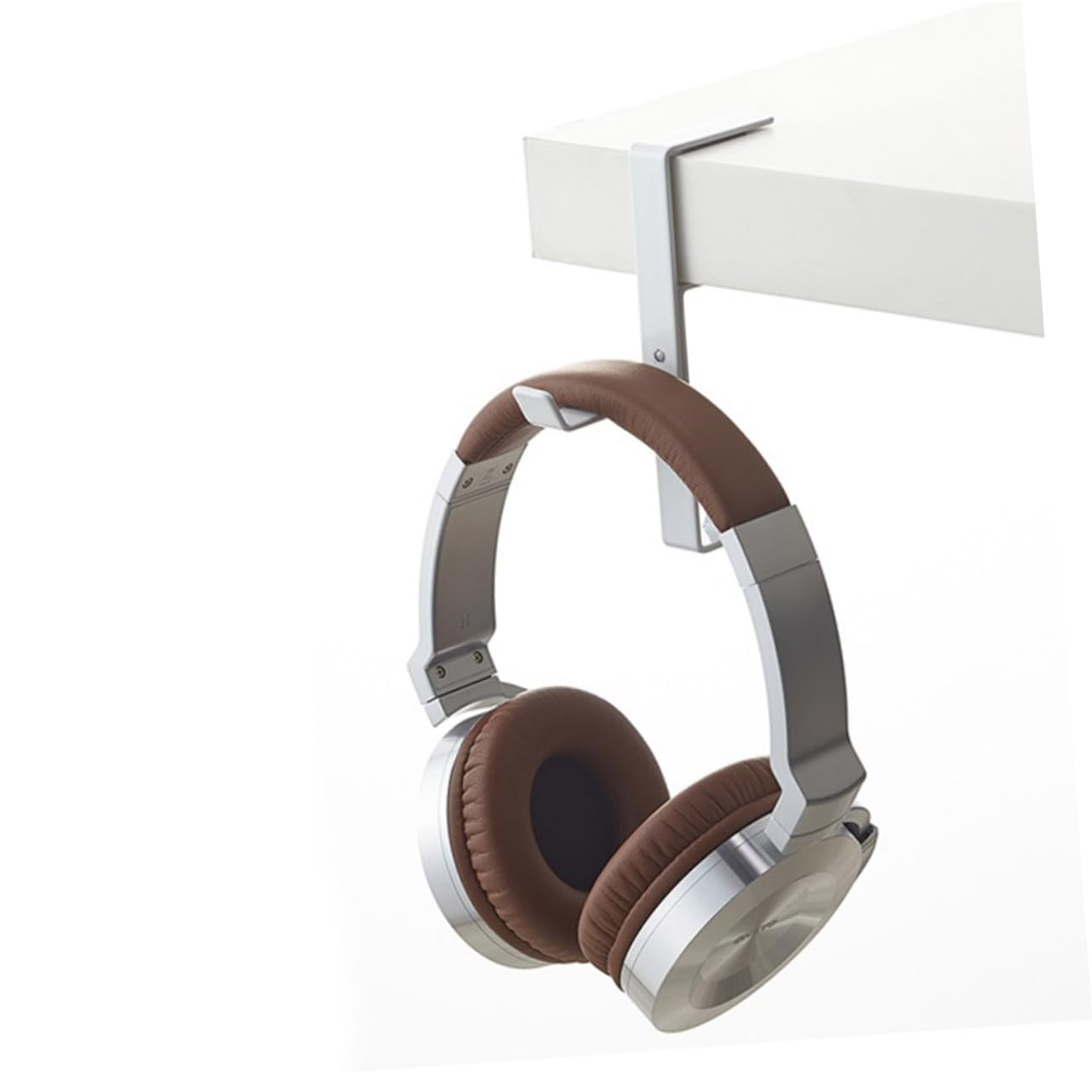 Operitacx Metal Stand Headset Stand Holder Under Desk Headset Holder Desk Headphone Hanger Desktop Stand Under Desk Headphone Hook Gaming Headphone Hanger Earbuds White Table Frame