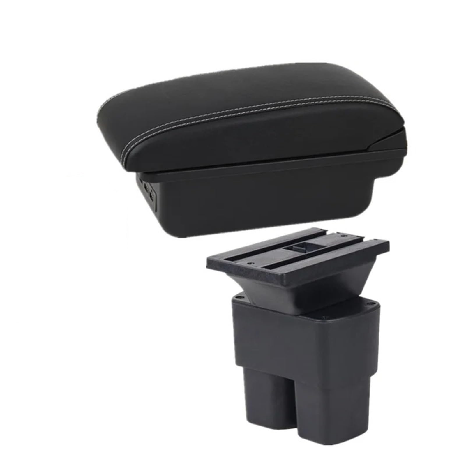 GBGWRMRYX Center Armrest Box For NV200 Car Armrest Box Storage Box Interior Dedicated Retrofit Parts Replacement Accessories Arm Rest(B1 white line 3USB)