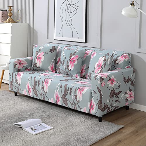 Image of HOKIPO Stretchable Elastic Couch Cover 3 Seater (AR-4095-D24)