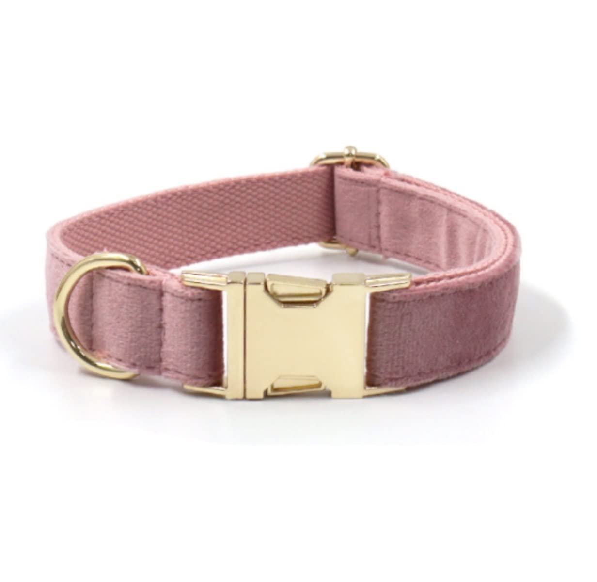 Morbido Guinzaglio Per Cani Guinzaglio per collare per animali domestici con fibbia in oro rosa Collare per collana confortevole Forniture per per cani morbido Antiscivolo Flexi(31-41cm)