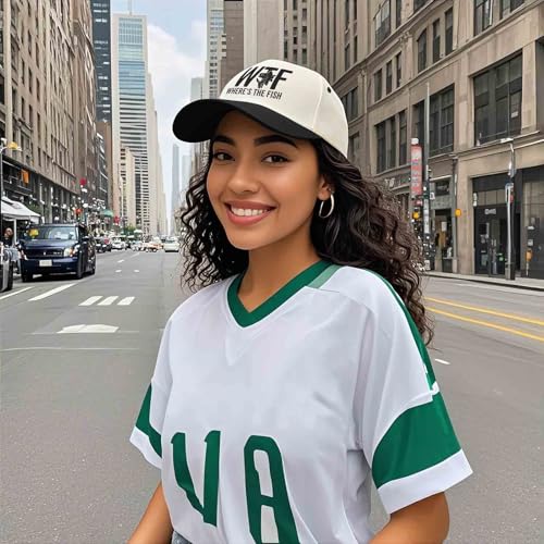 Image of WTF Where's The Fish Hat for Women Dad Hats with Design Caps
