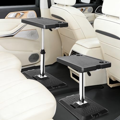 MOOMARTO Car Seat Tray Table, Adjustable Car Desk for Laptop & Tablet, Multi-Function Travel Tray for Front Passenger/Rear/Driver Seat, Eating & Work Tray, Essentials Accessories for Long Trips