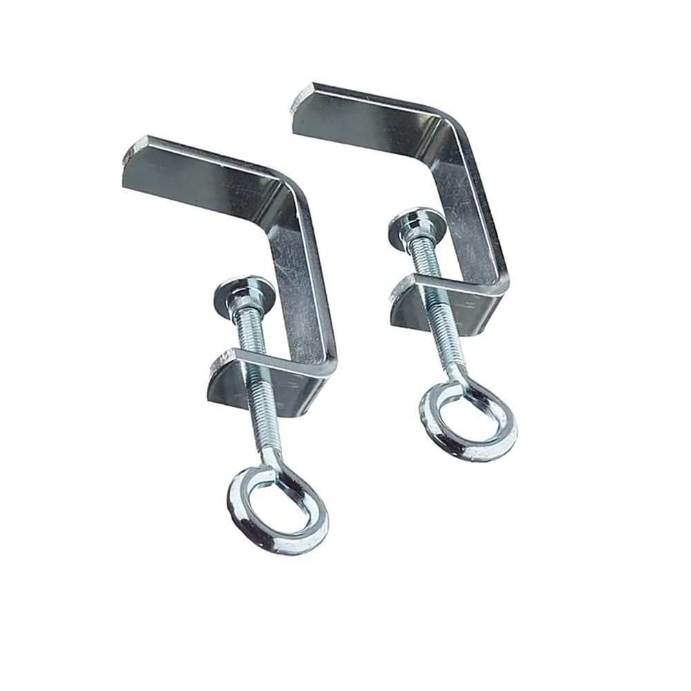 mor057aq Set 2 pz. Morsetto Professionale Multiuso Pesante da Banco in Acciaio Zincato,Apertura 60 mm