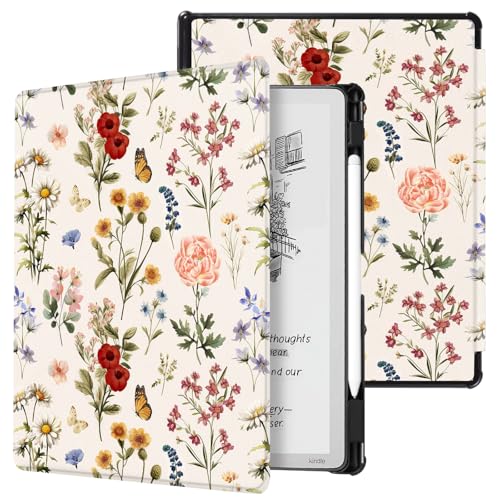 Image of CoBak Case for 11 inch Kindle Scribe 3rd Generation 2025, Kindle Scribe Colorsoft - All New PU Leather Cover with Auto Sleep Wake, Pen Holder for Scribe 11 inch 2025 Released