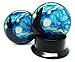 Pierced Republic A Starry Night Ear Plugs - Acrylic Screw-On - New - 8 Sizes - Pair (2 Gauge (6mm))