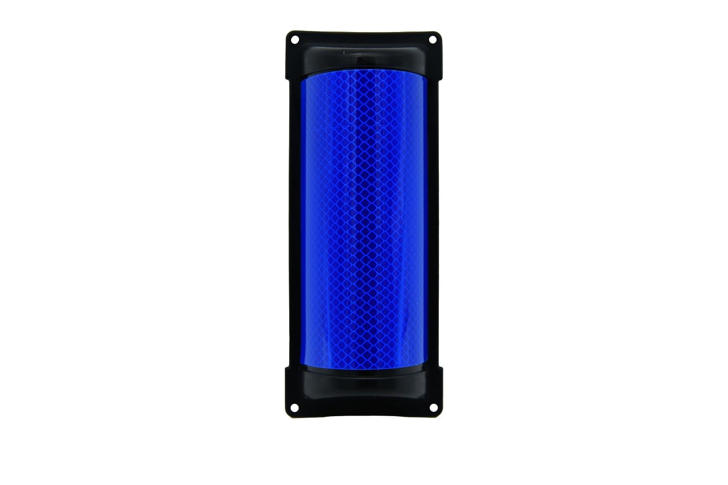 Wildwarner blau - Wildwarnreflektoren halbrund mit stark reflektierender Folie von 3M Serie 4095 - zur Reduzierung von Wildunfällen (10x)
