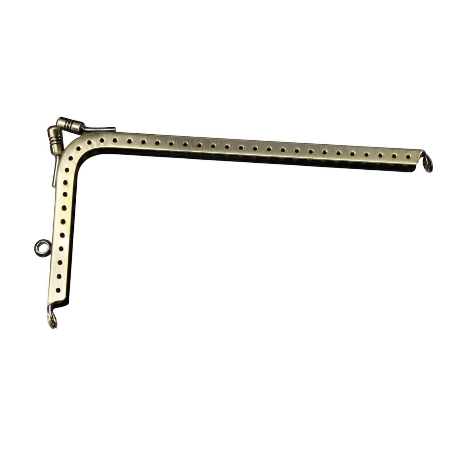 SNAPPSY 7 Shaped Metal Purse Frame Sturdy Retro Bag Sewing Kiss Lock Clasp Bag Frame 16.5cm-image-16