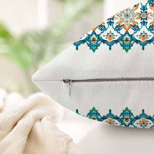Housse coussin extérieur imperméable bleu marine lot de 4 - 5