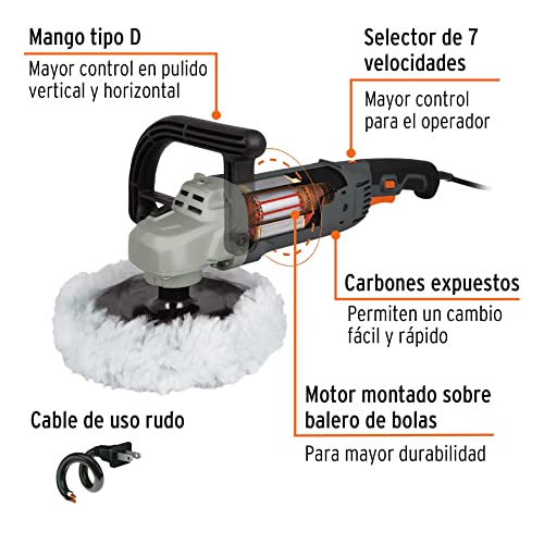 Corte Y Pulido, Tools pulidora orbital Marca TRUPER (2)