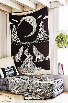 Raajsee MULTI The Moon Tarot Tapestry Wall Hanging thumb #3