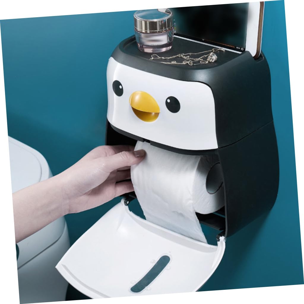 Penguin Taschentuchbox 1 Stück aus Kunststoff, Wasserfest, ohne Bohren