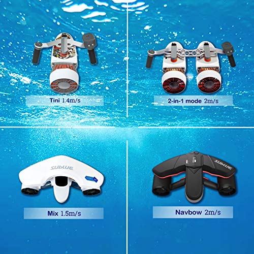 Sublue Whiteshark Tini Scooter sous-Marin avec Support de boîtier de Smartphone/Support de caméra, Scooter d'eau sous-Marin à hélice pour la plongée, la plongée en apnée et Les Aventures en mer - Image 3