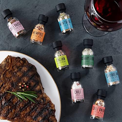 Smokehouse by Thoughtfully Ultimate Grilling Spice Set, Grill Seasoning Gift Set, Flavours Include Chili Garlic, Rosemary and Herb, Lime Chipotle, Cajun Seasoning and More, Pack of 20