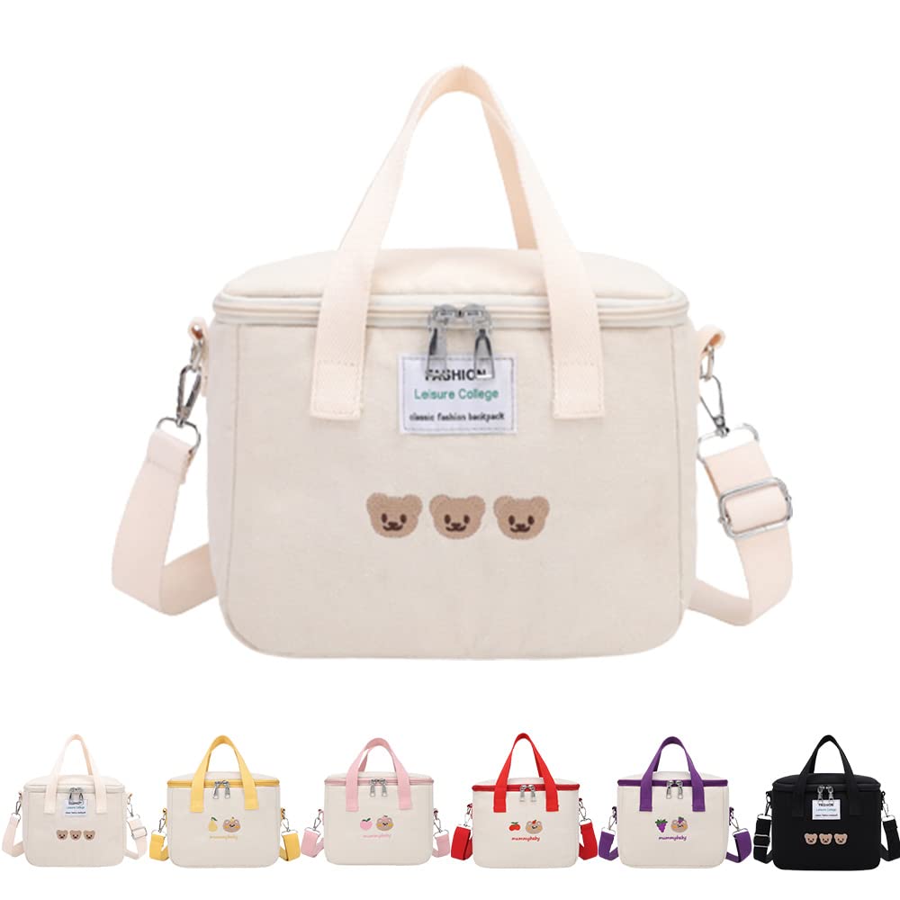 Sac à Déjeuner Kawaii Avec Nœud Mignon Boîte à Déjeuner Réutilisable