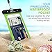 MoKo Waterproof Phone Pouch Holder, Underwater Cellphone Case Dry Bag with Lanyard Armband Compatible with iPhone 14 13 12 11 Pro Max X/Xr/Xs Max/SE 3, Samsung S21/S20/S10/S9, Green
