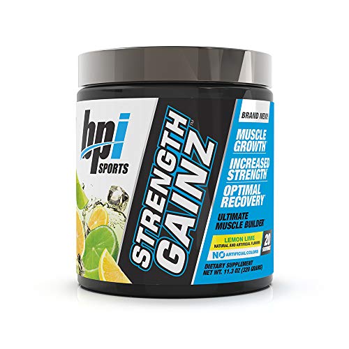 BPI Sports Strength Gainz, Best Pre & Post Workout, Lemon Lime, 11.3 Ounce