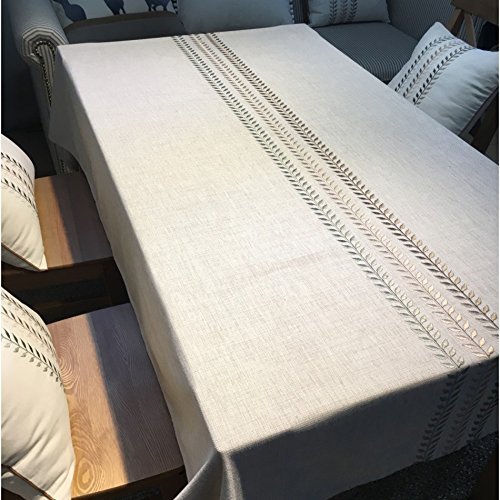 Nappe de table longue broderie rétro MU de style européen pour restaurant