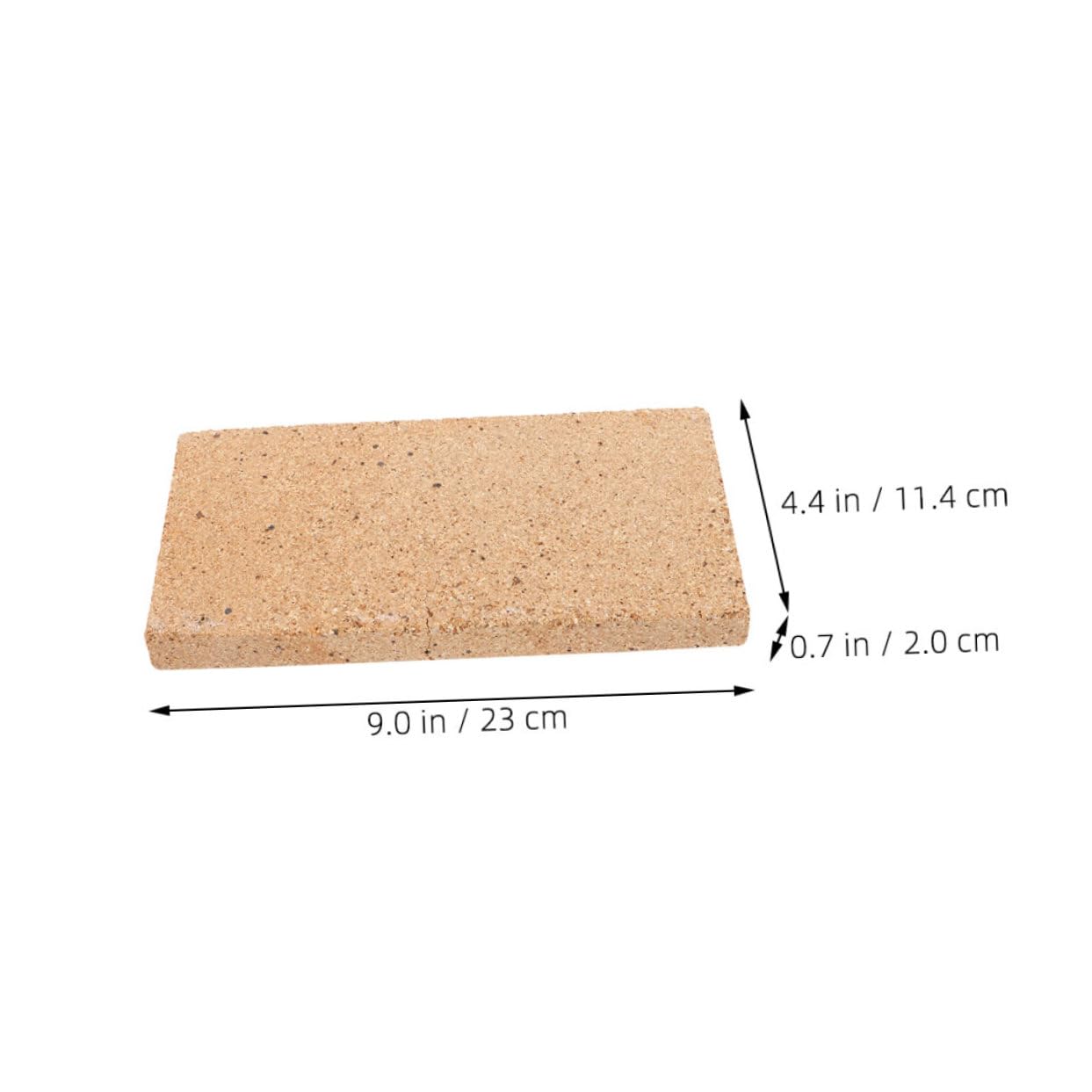 Mattone Refrattario Leggero in Pietra, Resistente alle Alte Temperature e All’usura, per Caminetti e Barbecue, Isolamento Durevole