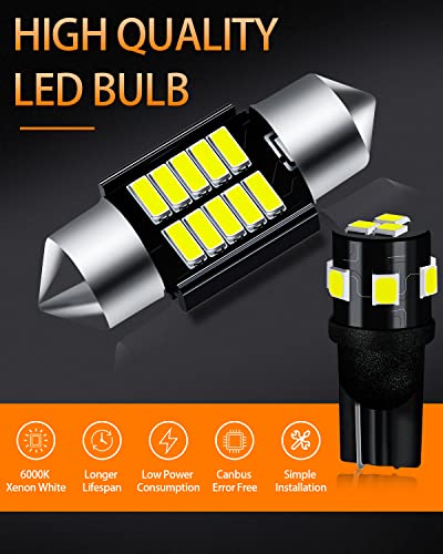 Kit de focos LED blancos para interior Toyota RAV4 2006-2015 miniatura 2