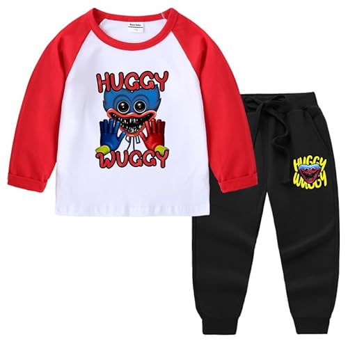 [ZMVS] �n�M�[���M�[ �p�[�J�[ Poppy Playtime �q���� �W���[�W �L�b�Y ���̎q �j�̎q �t/�H/�~���� 2�_�Z�b�g �g���[�i�[ �X�|�[�c�p���c �㉺�Z�b�g �K�[���Y �X�E�F�b�g �p���c 120/130/-150CM ���F �j�����p �^