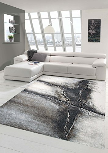 Teppich-Traum Designer Teppich moderner WOHNZIMMERTEPPICH ABSTRAKT in braun beige Creme grau Größe...