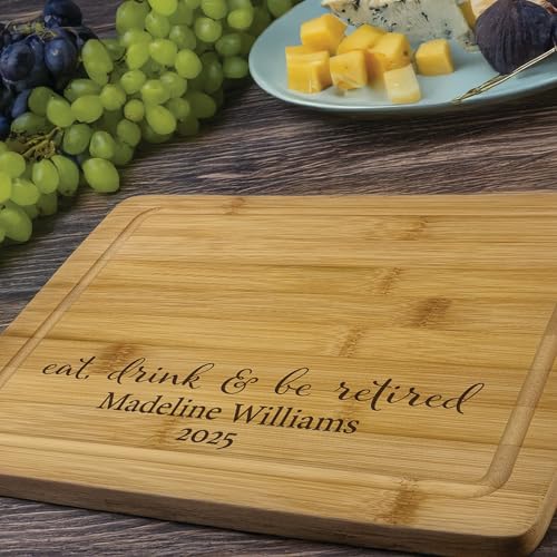 Tabla de cortar rectangular de madera personalizada miniatura 6