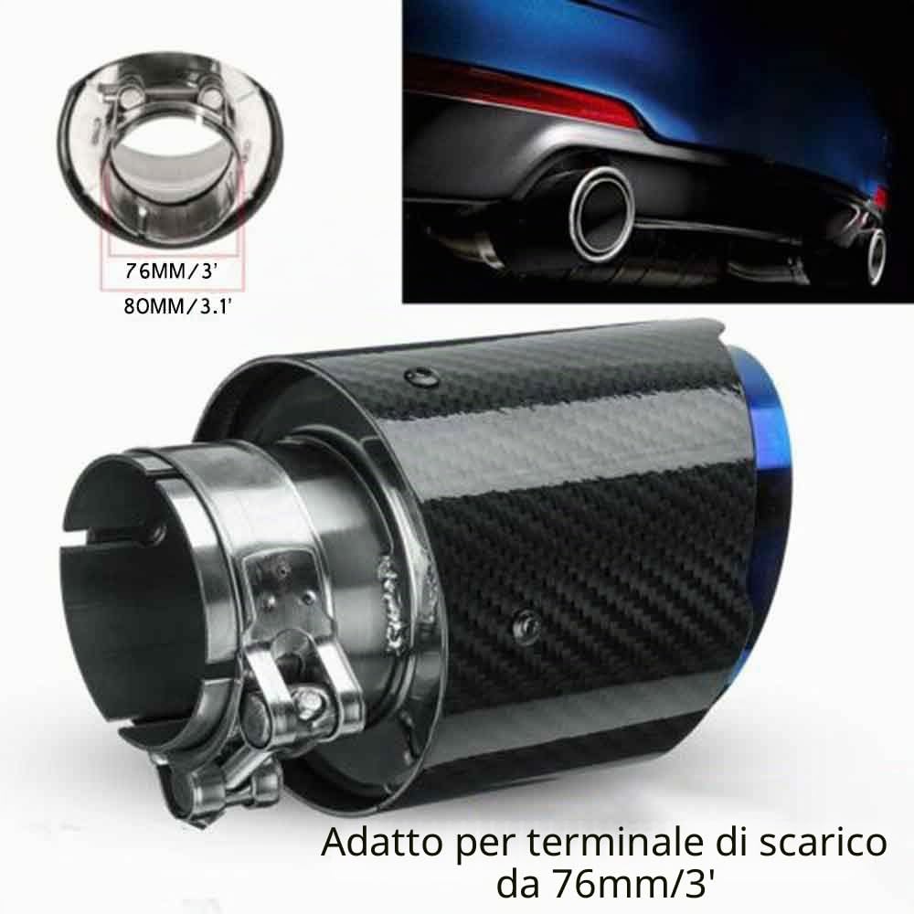 76mm Punta marmitta di ricambio universale da 3 "Punta di scarico per tubo di scarico per camion Gola di coda