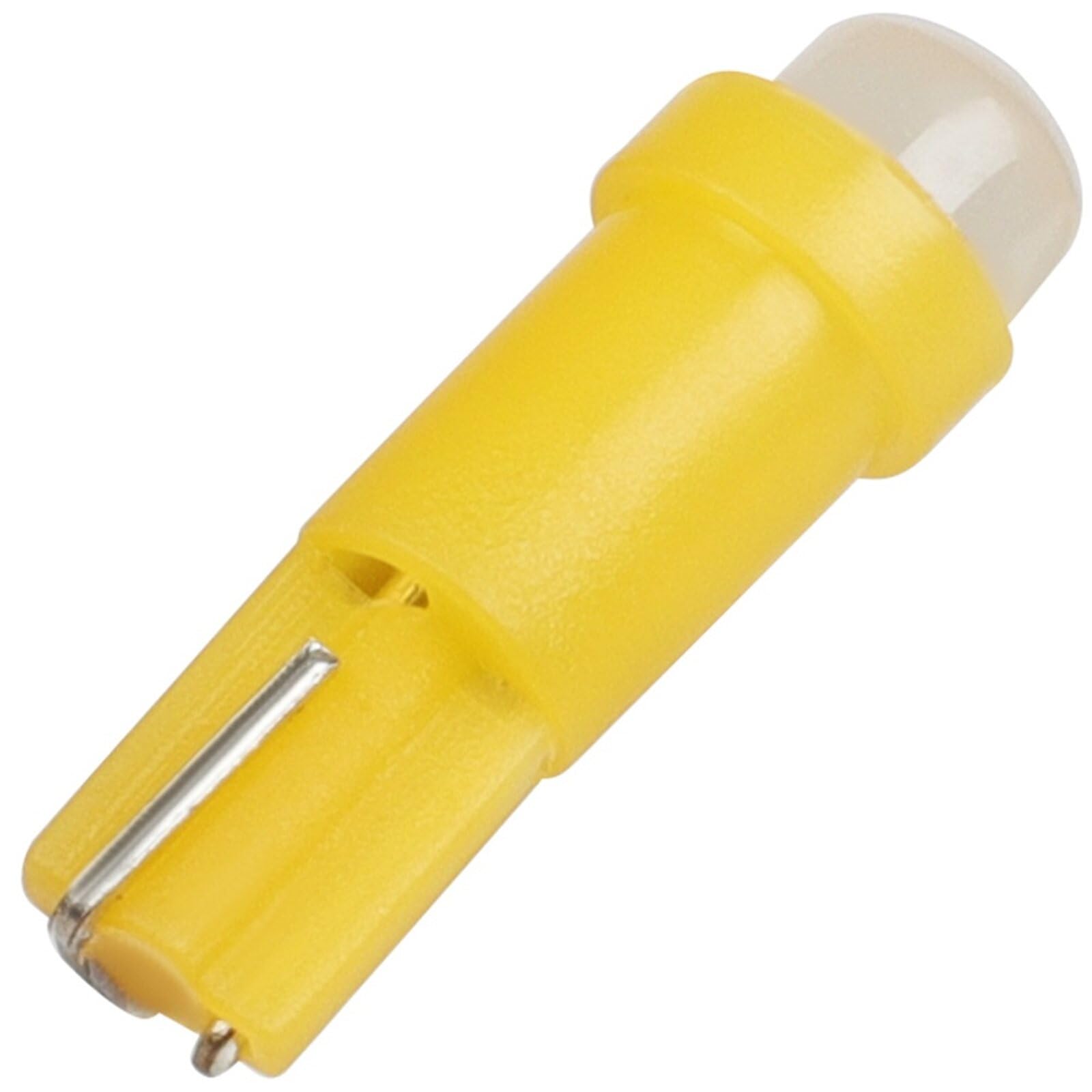 LBRST 10x T5 Yellow LED Bulb 12V/24V-20MA-8LM Instrument Cluster Dash Panel Lights