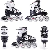 Patins In-line (em Linha) Semi Profissional Long Feng Ajustável Roller Abec 7
