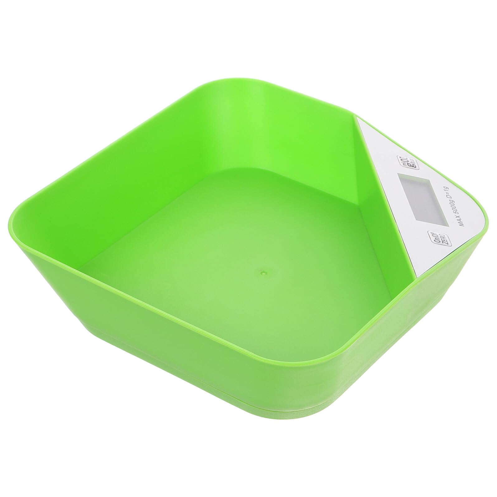BESPORTBLE Bilancia da Cucina Digitale Design Portatile e Tasto Semplice Ciotola Verde in Abs Capacità 5000g per Cucina e Preparazione Alimenti