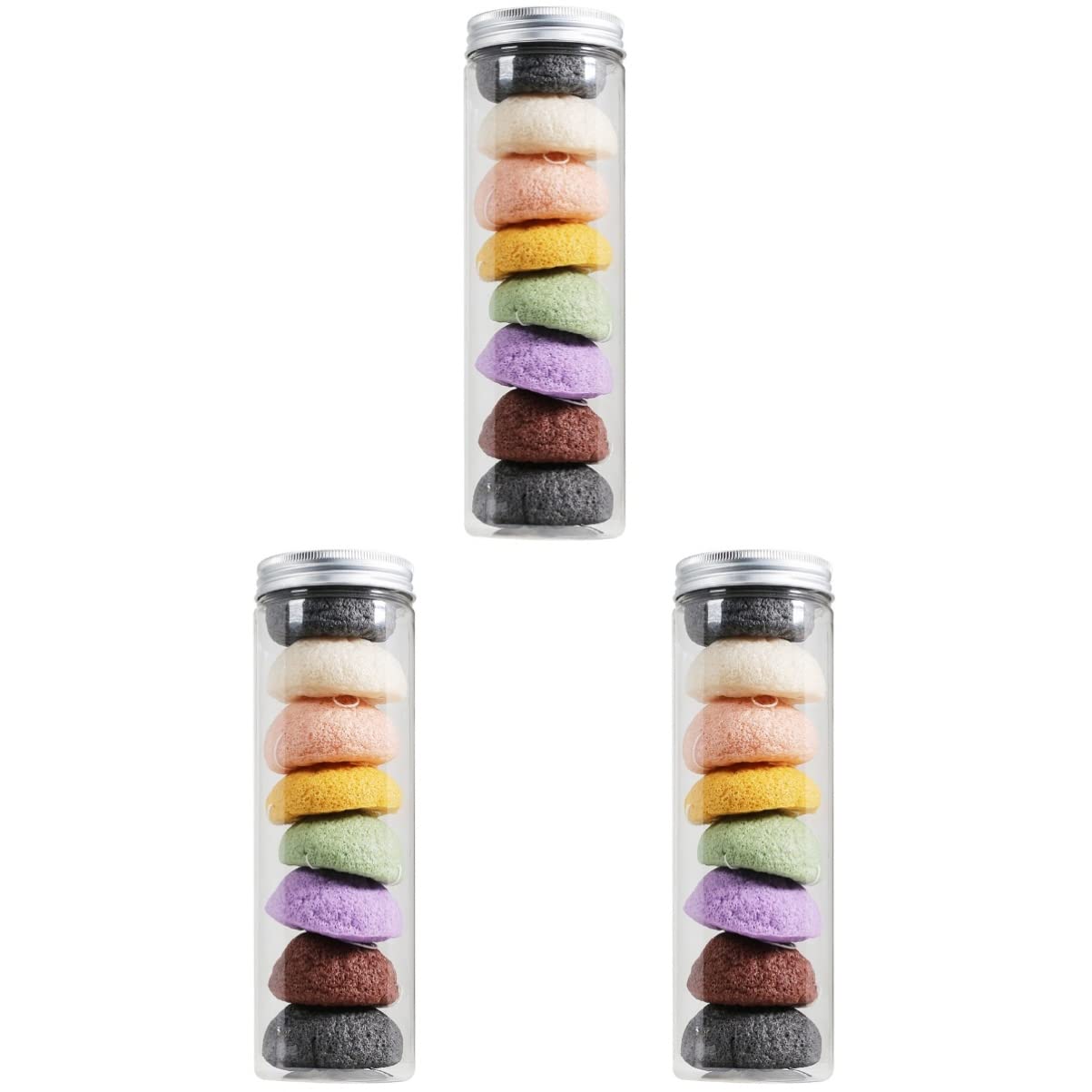 FRCOLOR 24stücke Gesichtsreinigungsschwämme Exfolierende Pflanzen- Für Empfindliche Hochabsorbierend Sanfte Hautpflege Für Tägliche Anwendung