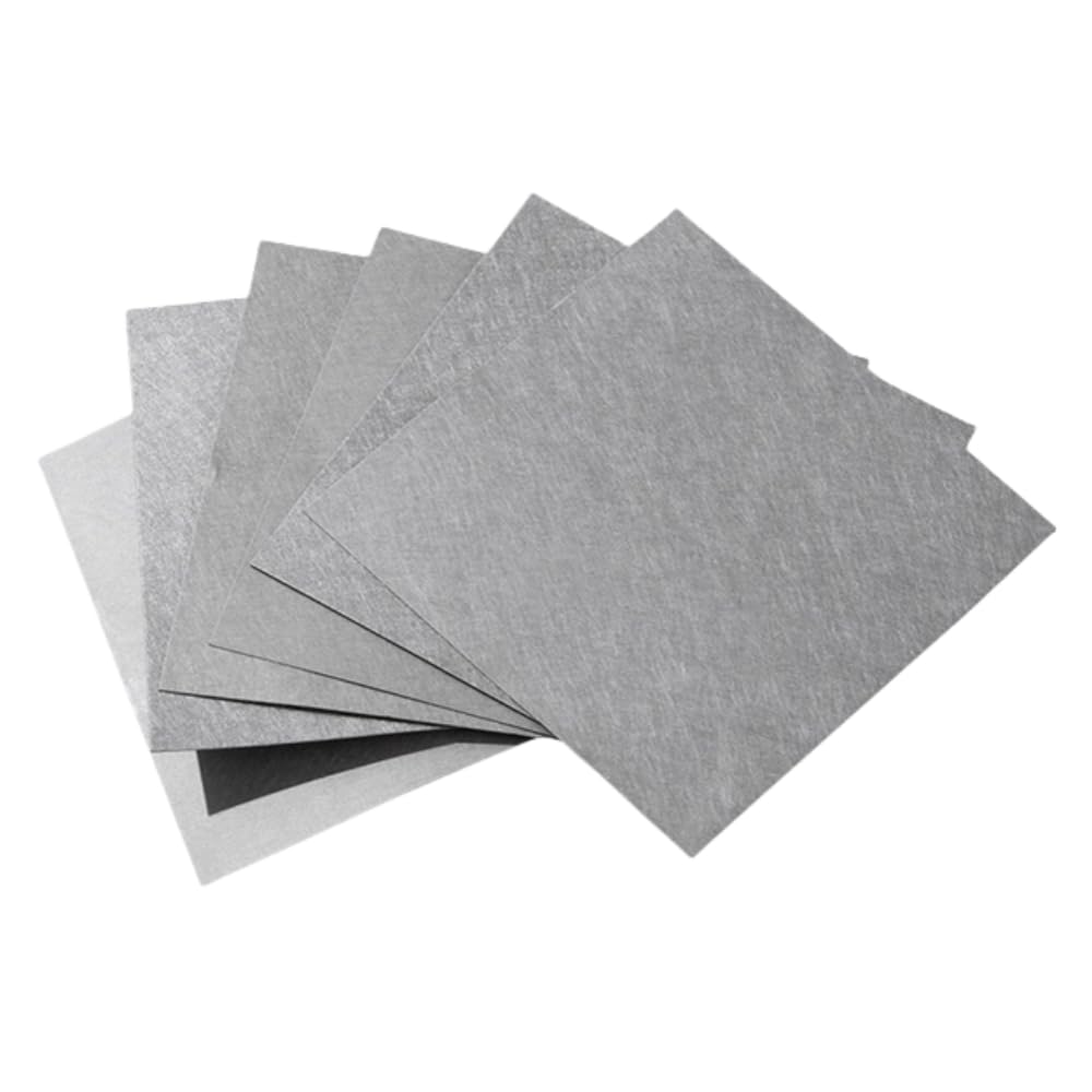 Filc spiekany z włókna ze stali nierdzewnej, wkład filtracyjny o wysokiej czystości 99,9%, 50x50/100x100/200x200mm(100x100x0.5mm)