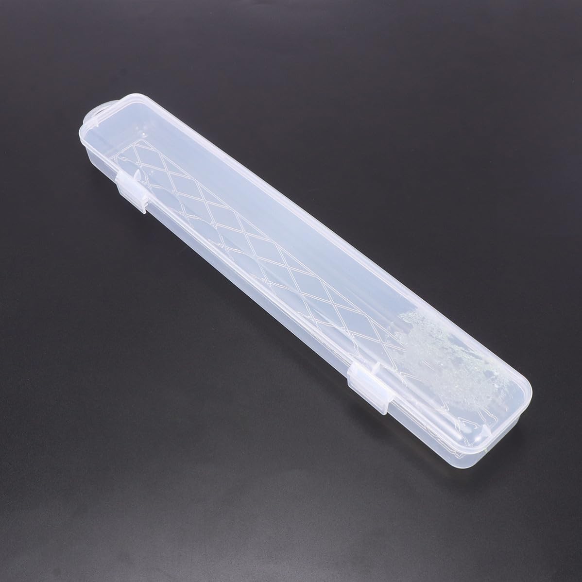 Zerodeko 3 Pezzi Scatola Porta Pennelli Trasparente Multifunzione in Plastico, Organizer Portatile per Make-up e Cancelleria, per Home Organizing e Studenti D'arte