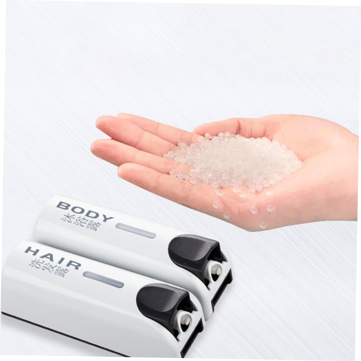 Dispensador de Jabón de Pared Recargable para Ducha y Gel de Ducha Diseño Ligero y Estilo Sencillo, Adecuado para Uso en Casa y Viaje