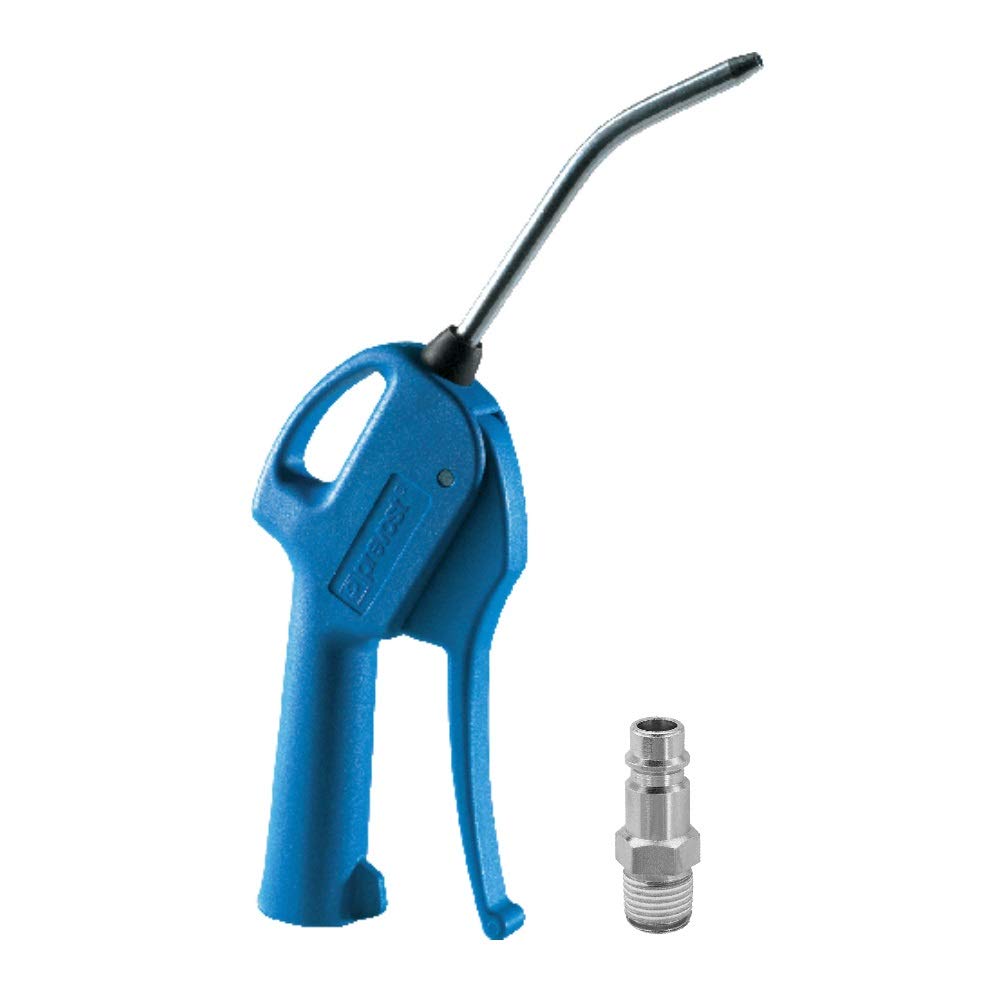 AUPROTEC Pistolet à air comprimé, avec buse en métal, pistolet à air comprimé de sécurité avec connecteur